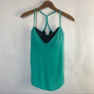 Lululemon | Roll Out Tank | Built in Bra | Bali Breeze/ Jazzy Green
